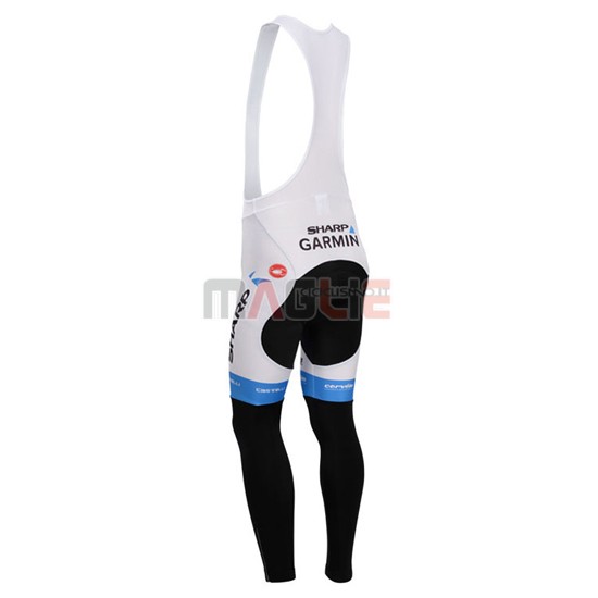 Maglia Garmin manica lunga 2014 azzurro e bianco