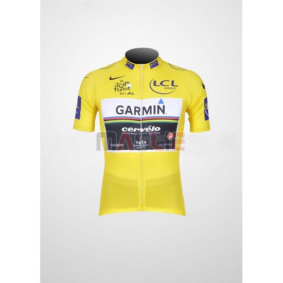 Maglia Garmin manica corta 2011 giallo