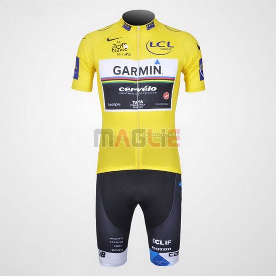 Maglia Garmin manica corta 2011 giallo