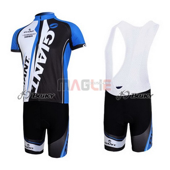 Maglia Giant manica corta 2011 blu e nero