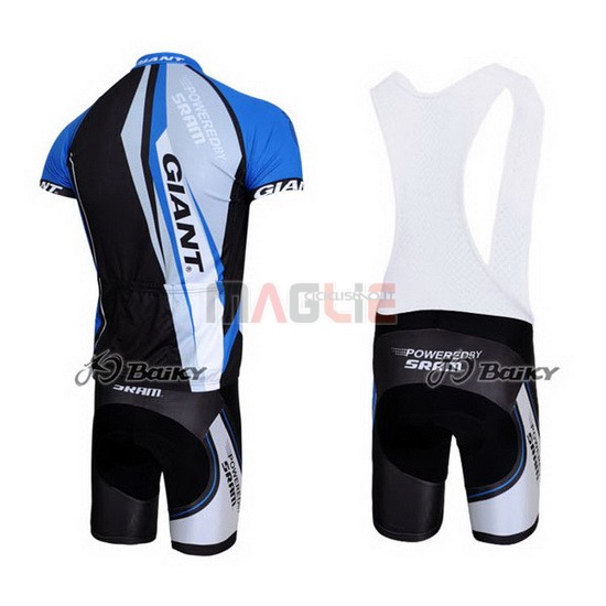 Maglia Giant manica corta 2011 blu e nero