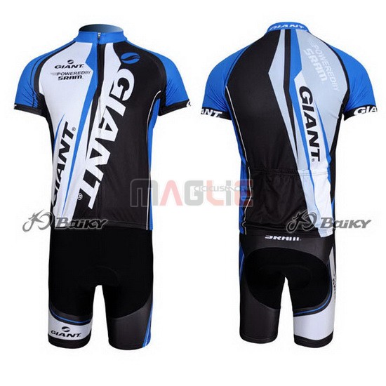 Maglia Giant manica corta 2011 blu e nero