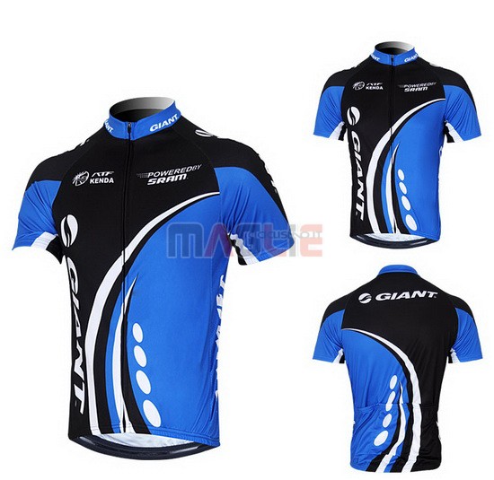 Maglia Giant manica corta 2011 nero e blu