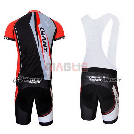 Maglia Giant manica corta 2011 rosso e nero