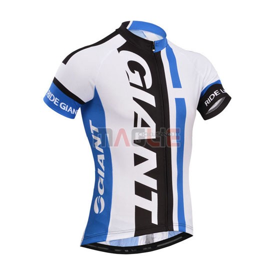 Maglia Giant manica corta 2013 bianco e celeste