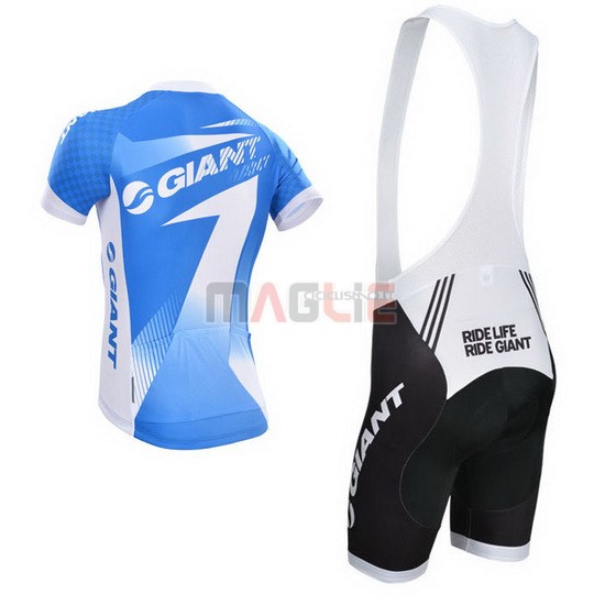 Maglia Giant manica corta 2014 bianco e blu - Clicca l'immagine per chiudere