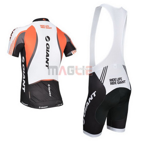 Maglia Giant manica corta 2014 bianco e nero