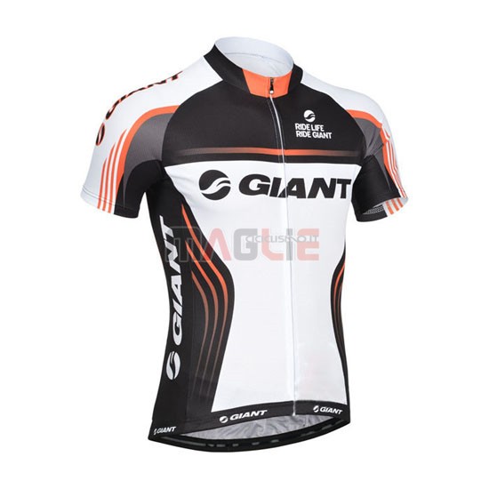 Maglia Giant manica corta 2014 bianco e nero