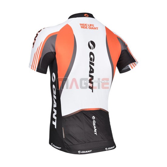 Maglia Giant manica corta 2014 bianco e nero