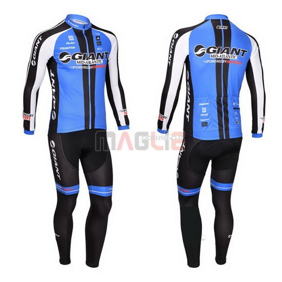 Maglia Giant manica lunga 2013 nero e blu