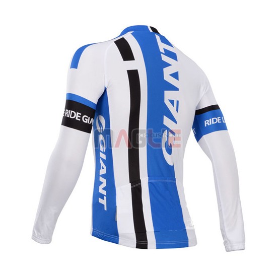 Maglia Giant manica lunga 2014 bianco e blu