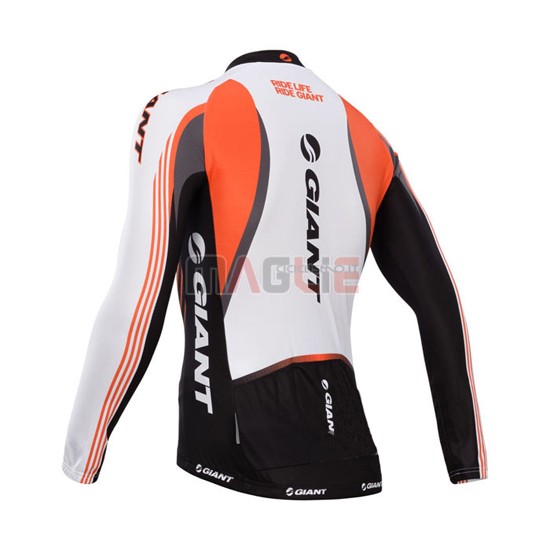 Maglia Giant manica lunga 2014 bianco e nero - Clicca l'immagine per chiudere