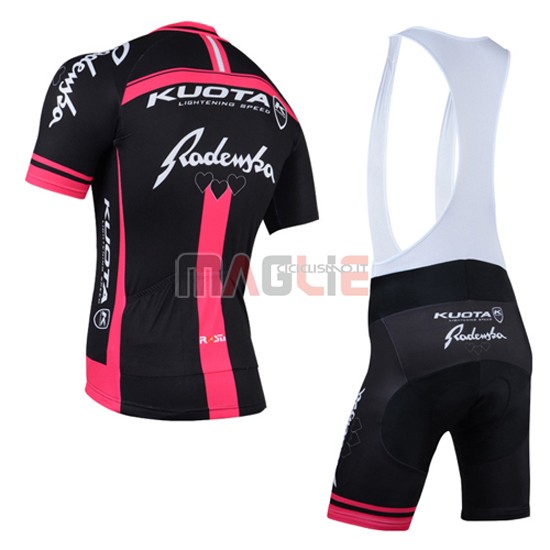 Maglia KUOTA manica corta 2014 nero e rosso