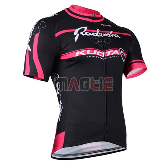 Maglia KUOTA manica corta 2014 nero e rosso