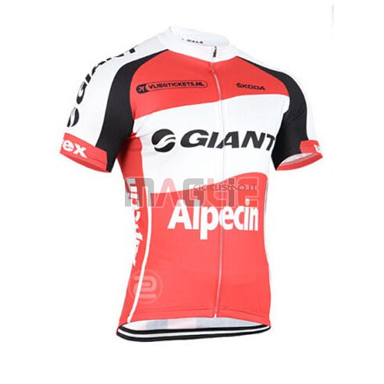 Maglia Giant manica corta 2015 bianco e rosso