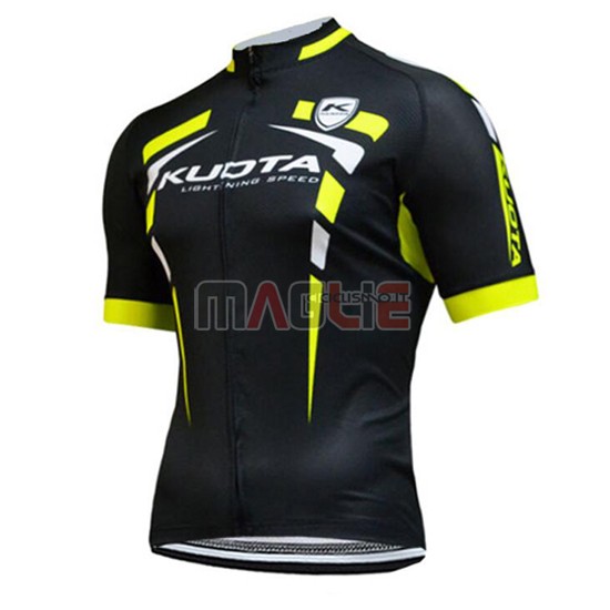 Maglia KUOTA manica corta 2015 nero e giallo