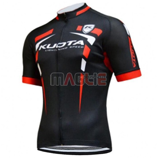 Maglia KUOTA manica corta 2015 nero e rosso