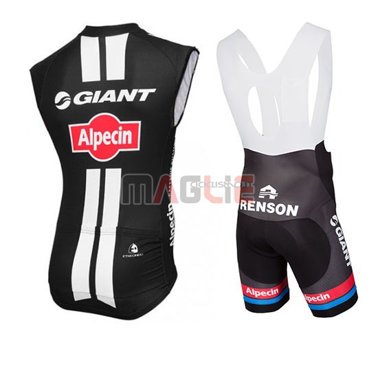 Gilet antivento Giant 2016 nero e rosso