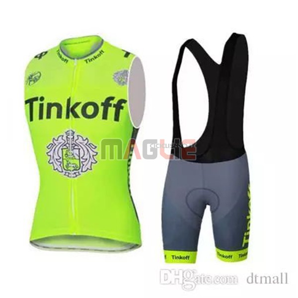 2019 Gilet Antivento Tinkoff Verde