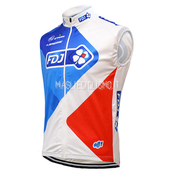 Gilet antivento FDJ 2017 Blu e Rosso