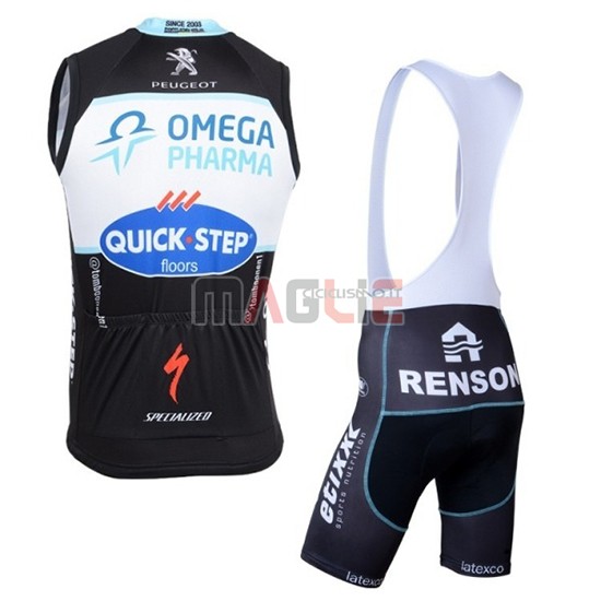 Gilet Antivento Quick Step Floors 2019 Nero Bianco