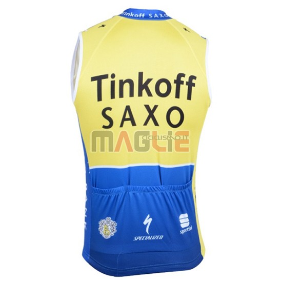 Gilet Antivento Tinkoff Saxo Bank 2019 Giallo Blu