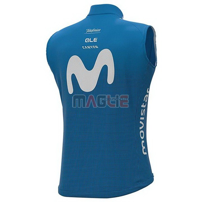 Gilet Antivento Movistar 2021 Blu