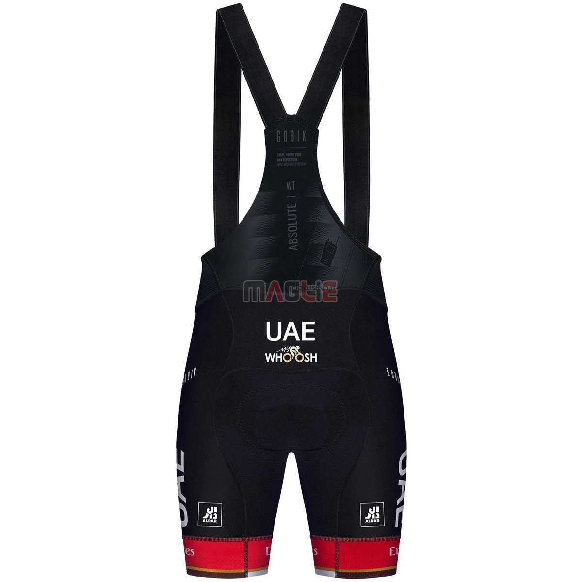 Gilet Antivento UAE 2021 Bianco Rosso