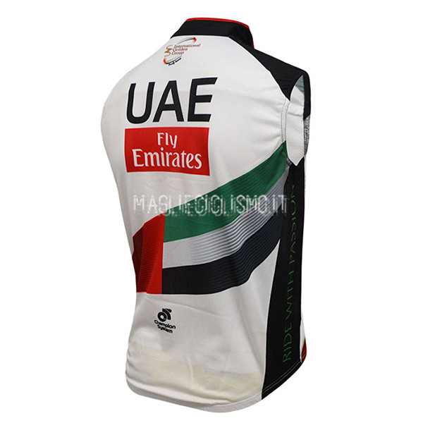 Gilet antivento UAE 2017 Bianco