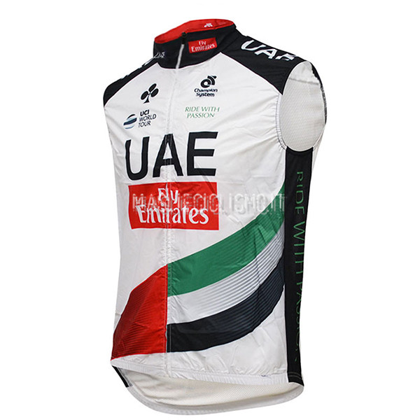 Gilet antivento UAE 2017 Bianco