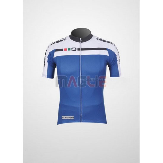 Maglia Giordana manica corta 2011 bianco e blu