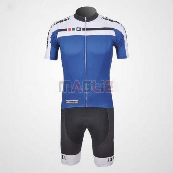 Maglia Giordana manica corta 2011 bianco e blu