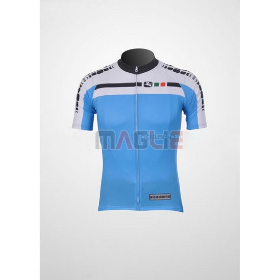 Maglia Giordana manica corta 2011 bianco e celeste