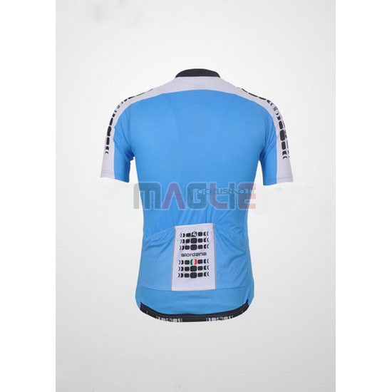 Maglia Giordana manica corta 2011 bianco e celeste