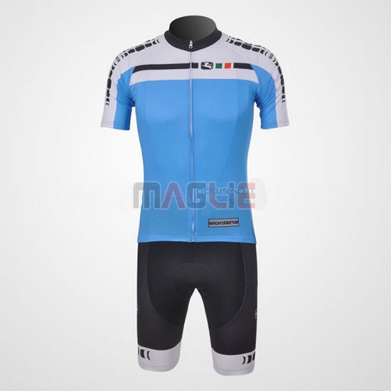 Maglia Giordana manica corta 2011 bianco e celeste