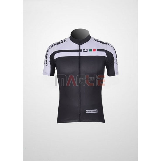 Maglia Giordana manica corta 2011 bianco e nero