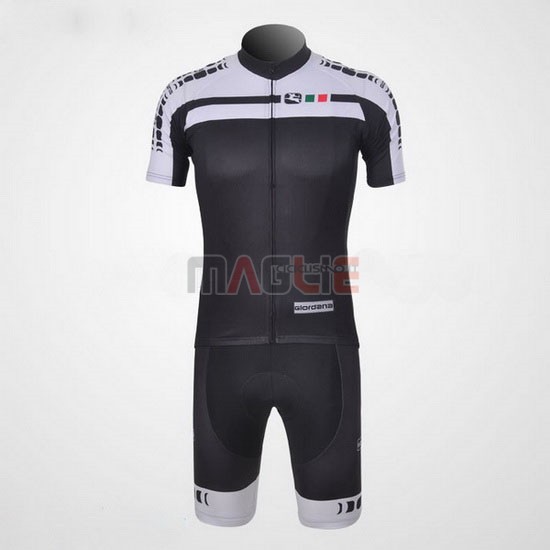 Maglia Giordana manica corta 2011 bianco e nero