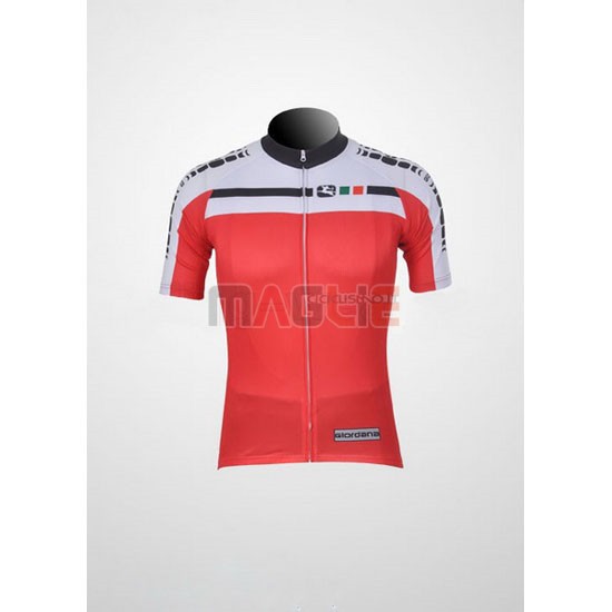 Maglia Giordana manica corta 2011 bianco e rosso