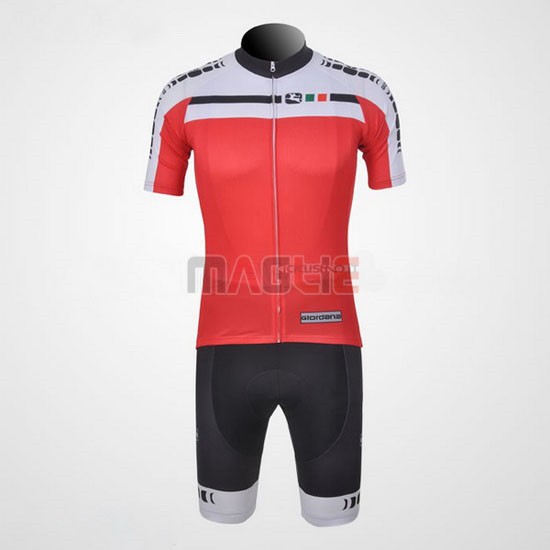 Maglia Giordana manica corta 2011 bianco e rosso