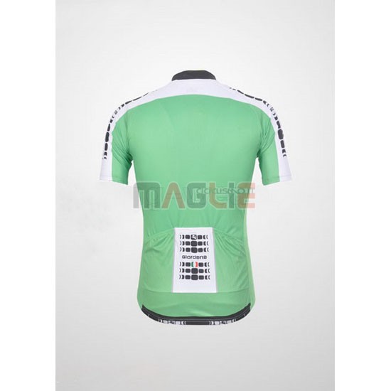 Maglia Giordana manica corta 2011 bianco e verde