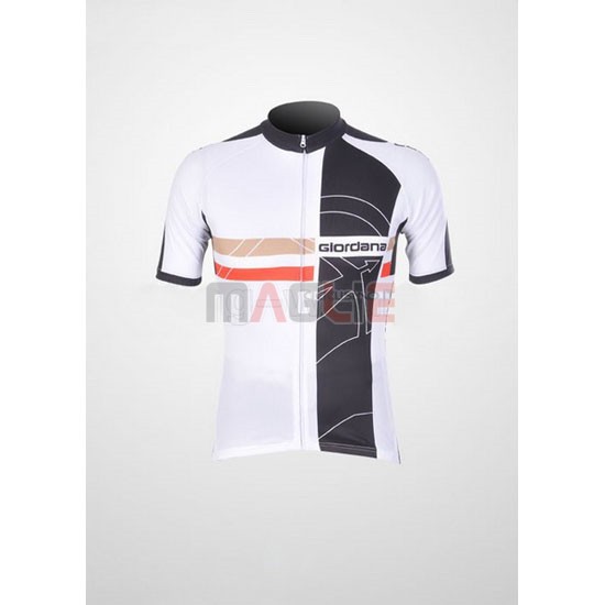 Maglia Giordana manica corta 2011 nero e bianco