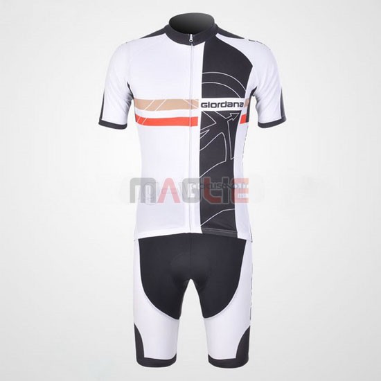 Maglia Giordana manica corta 2011 nero e bianco