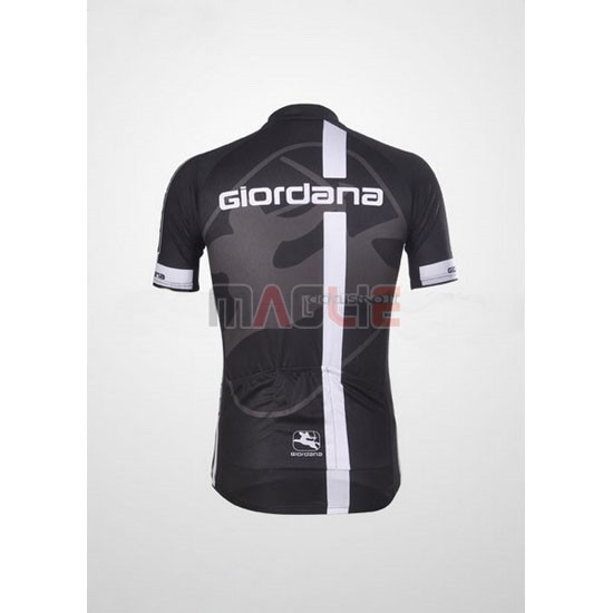 Maglia Giordana manica corta 2011 nero e grigio