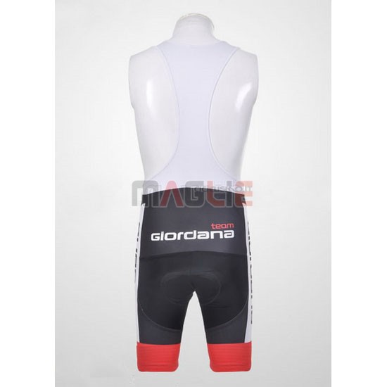 Maglia Giordana manica corta 2011 rosso e nero