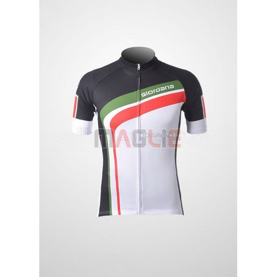 Maglia Giordana manica corta 2012 bianco e rosso