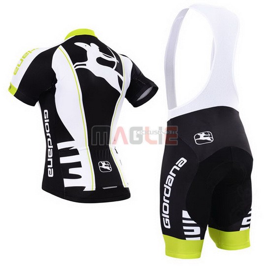 Maglia Giordana manica corta 2015 nero e bianco