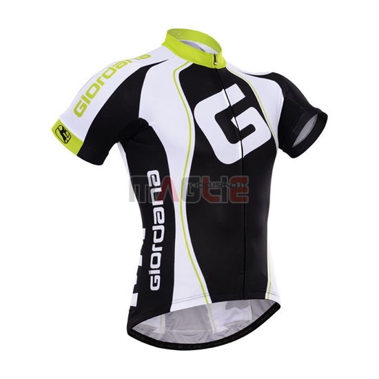 Maglia Giordana manica corta 2015 nero e bianco