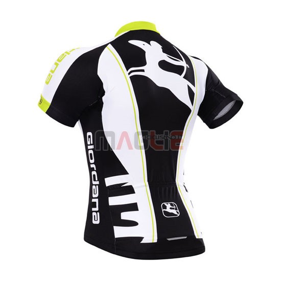 Maglia Giordana manica corta 2015 nero e bianco