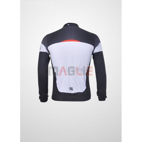 Maglia Giordana manica lunga 2011 bianco e nero