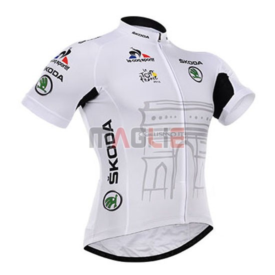 Maglia Tour de France manica corta 2015 bianco